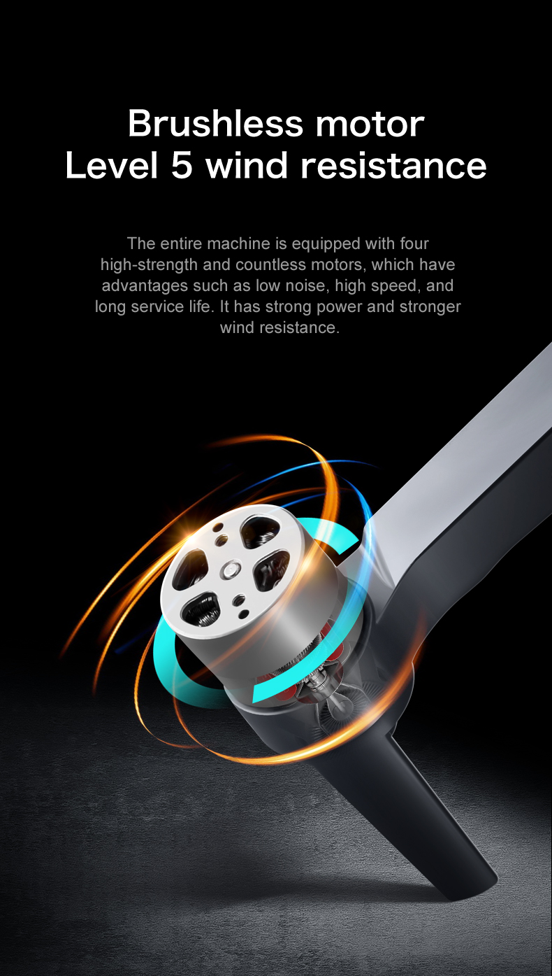 I8 Max Rc Drone 4k Hd Aerial Camera Gps Positioning Foldable Obstacle Avoidance Brushless Gimbal Optical Flow Frequency 2.4G