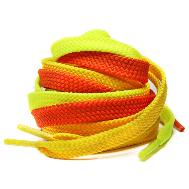 100% Polyester Flat Shoe Laces Rope Pink Shoelaces Bulk Customized