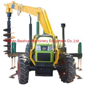 China Tractor Mounted Electrical Pole Planter in Thailand wholesale