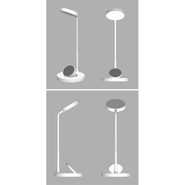 rechargeable Wireless LED Table Lamp gooseneck table lamp with usb charging port