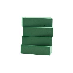 China Green Brick Shape Water Absorbing 22.5cm Flower Mud wholesale