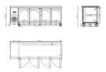 Commercial Counter Chiller Stainless Steel Refrigerator Kitchen Workbench