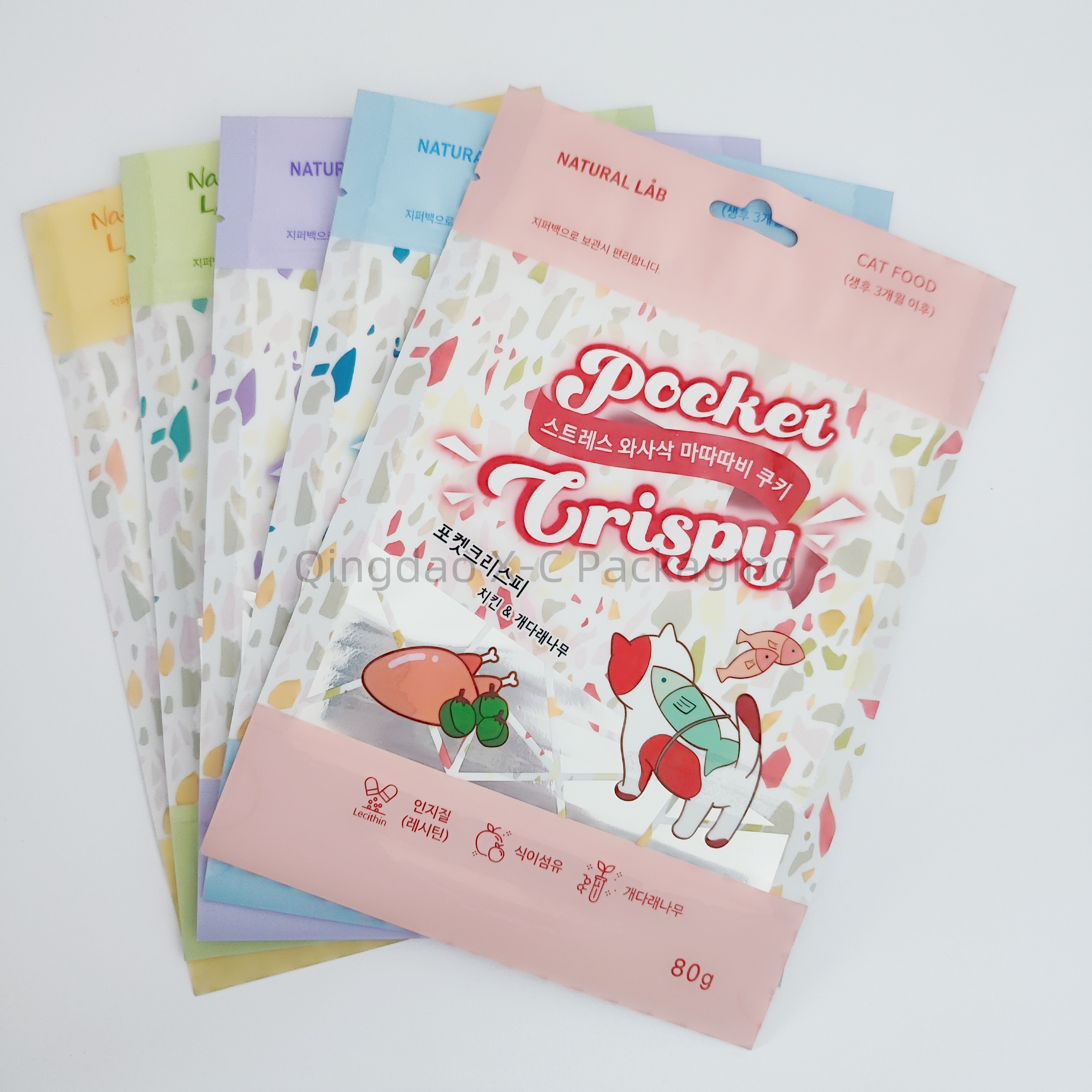 Waterproof Stand Up Pouch Custom Food Grade Zip Lock Doypack Standup