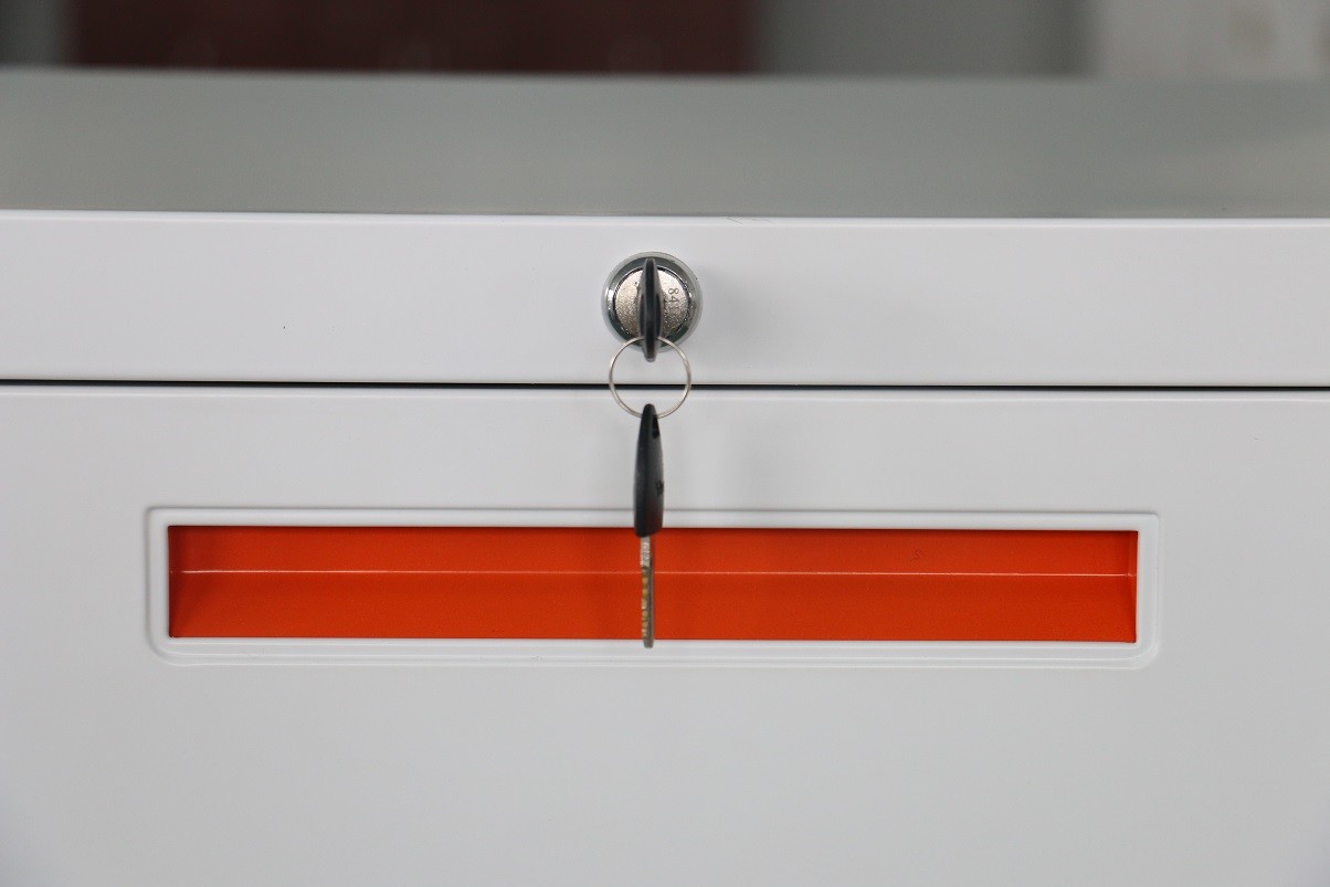 Assembled Spcc 3 Drawer Lateral File Cabinet Modern Style