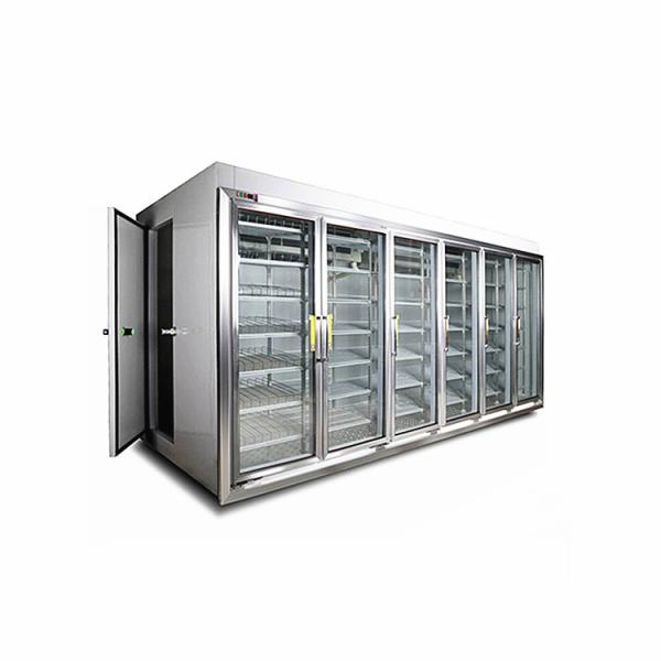Walk In Refrigerator, Supermarket Glass Door Cold Drink Display Cold Storage
