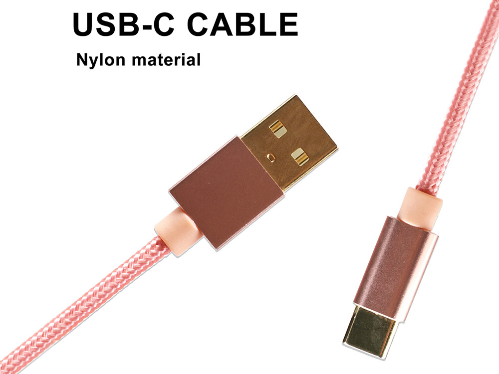 Nylon Braid Durable Usb C Extension Cable Charger Cord For Smartphone Durable