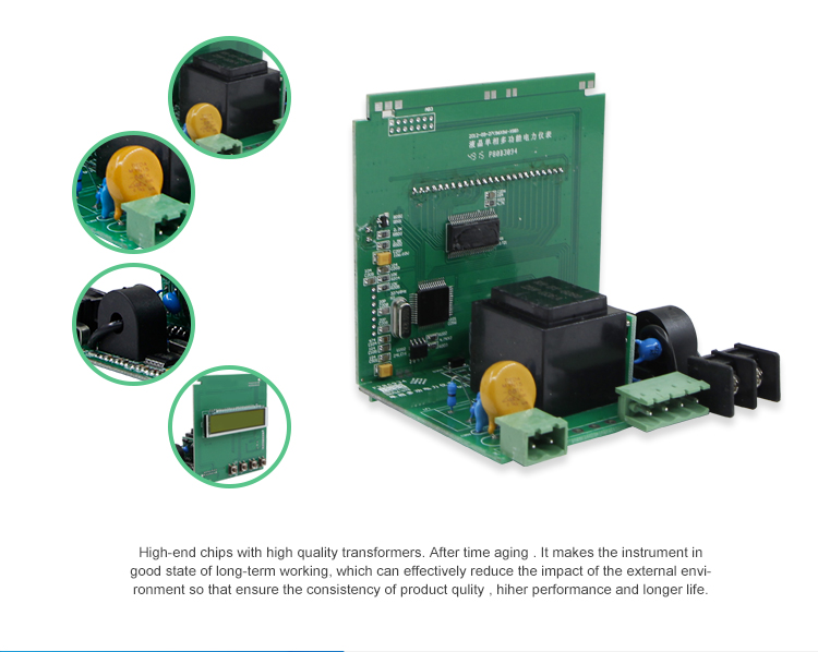 Single Phase LCD display Multimeter with RS485 Communication Port