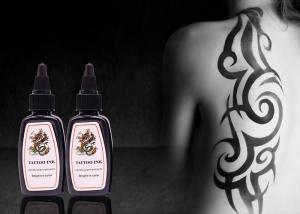 China Black Permanent Tattoo Ink 30ml / 1oz / Bottle Permanent Makeup Tattoo Ink wholesale