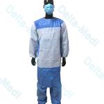 Poly Reinforced SMS SMMS Disposable Surgical Gown