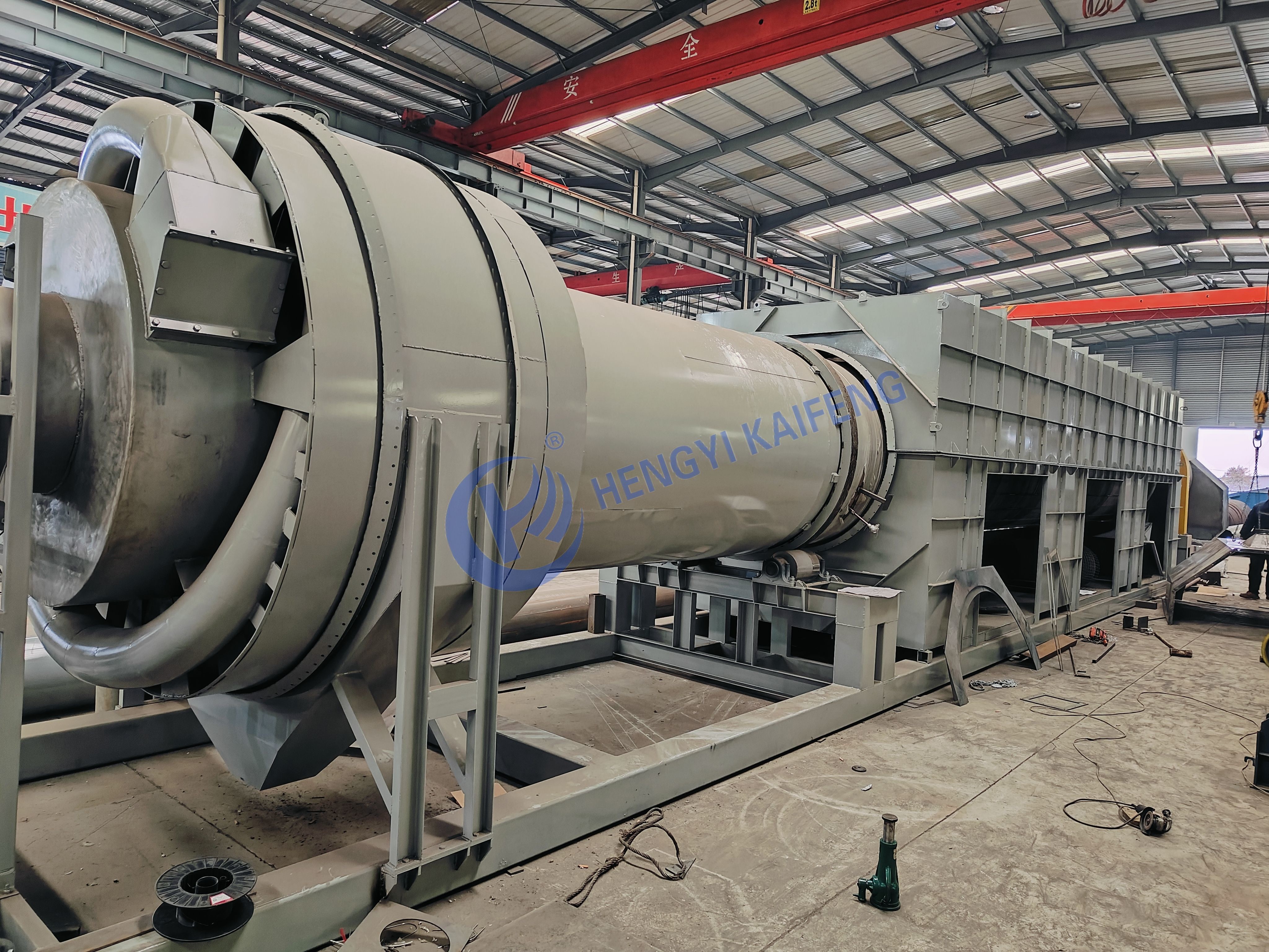 Coconut Shell Carbonization Furnace Horizontal Carbonization Rotary Kiln Fully Automatic Carbonization Machine