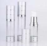 Plastic PP Empty Cosmetic Airless Pump Lotion Serum Bottle 10ml 15ml
