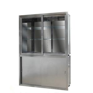 China 201 Wall Mounted Stainless Steel Medical Cabinet 500mm Height 0.5mm Thick wholesale