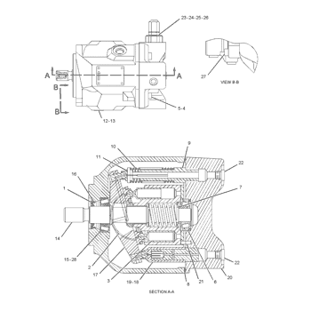 Caterpillar 2021335 Parts scheme PUMP GP-PISTON