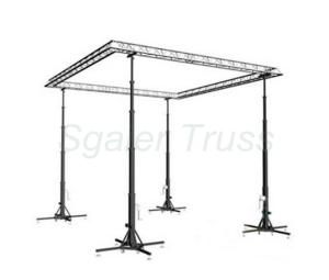 China 250kgs Event Lifting Tower Aluminum Box Truss , Indoor Lighting Truss System wholesale