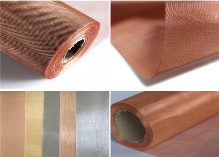 RFI Ultra Fine Brass Wire Cloth Copper Mesh Fabric Infused