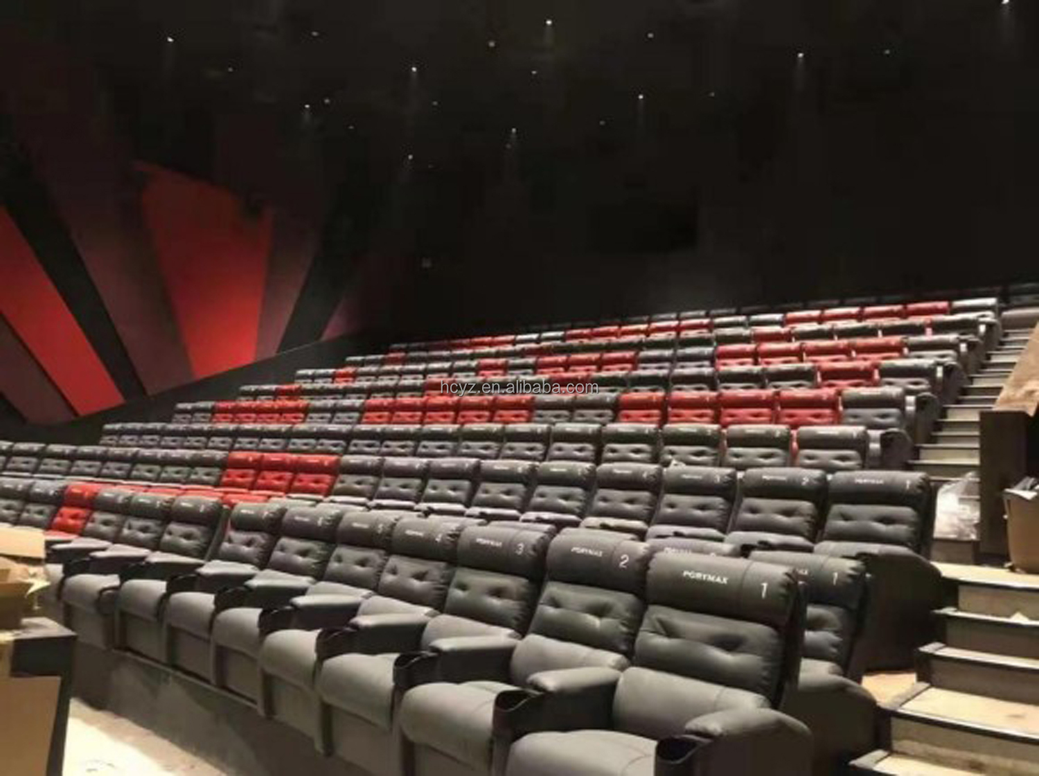 Comfortable Home Theater Sofa Theater Furniture Reclining Home Cinema Seats Folded NO