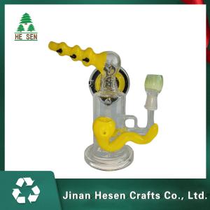China Recycler Water 7.5 Inch Hydrochloride Borosilicate Glass Bongs wholesale