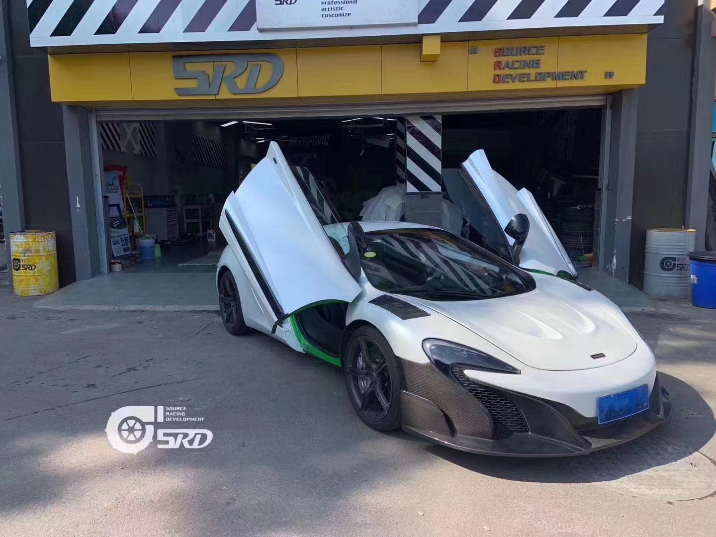 Car Front Bumper Carbon Parts for Mclaren Mp4 12C 625c 650S Upgrade to 675LT Style Body Kit