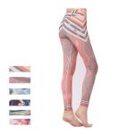OEM Custom Push Up Patterned Yoga Pants Fitness Colorful High Wasited