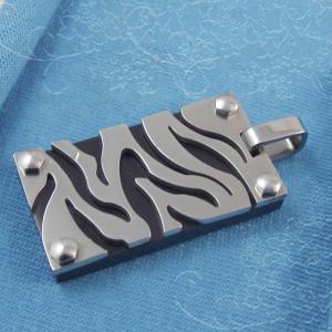 China 316L Stainless Steel Rectangle Square Shaped Necklace Pendant LPS0155 wholesale