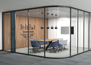 China Double Height Sound Insulation Glass Partition Soundproof Easy To Disassemble wholesale