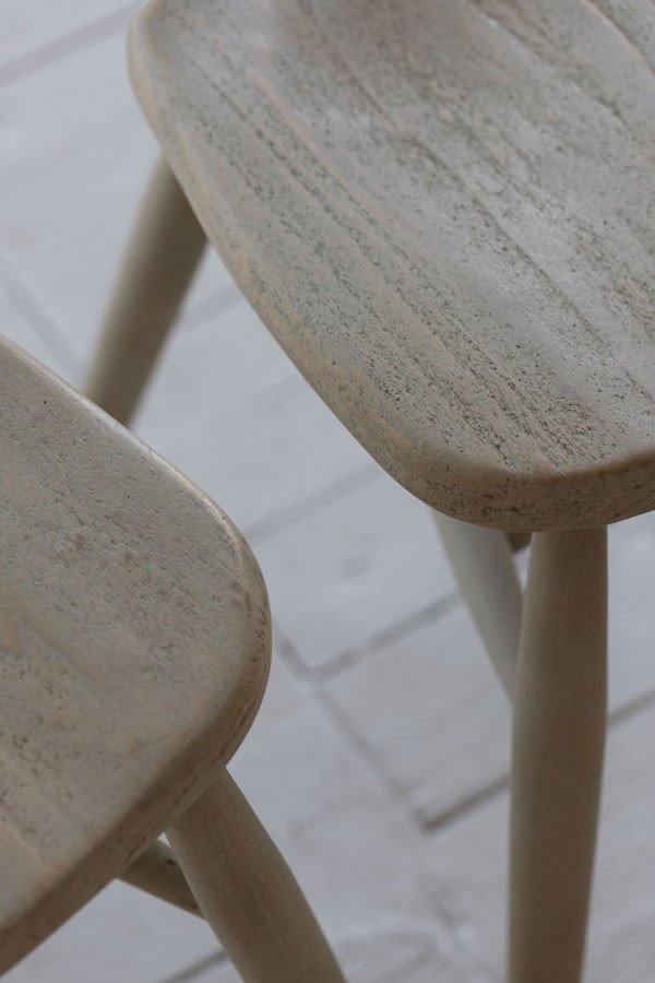 Natural Grey Vintage Dining Wooden Chairs Nordic Banquet Wishbone Chair