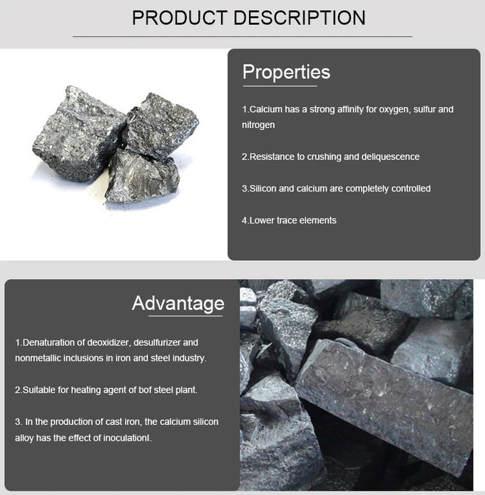 Ca30Si60 Alloy Calcium Silicon For Inoculant And Deoxidization Purposes 0
