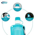 0.5L Collapsible Silicone Water Bottle Daily Portable Outdoor Sports Water