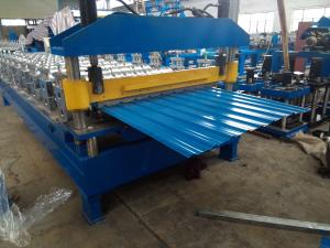 China IBR Trapezoidal Metal Roofing Roll Forming Machine PLC Control wholesale