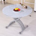 Pneumatic Lifting Center Coffee Table , Glass Lift Top Coffee Table