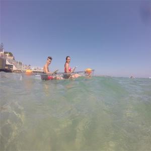 China SGS Plastic Small Fishing Boats Unbreakable Polycarbonate Clear Lover Kayaks wholesale