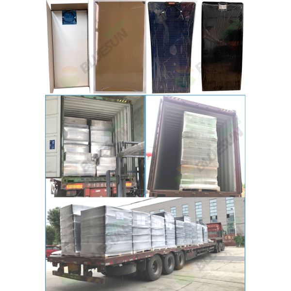 160W 170W 180W Black Reinforced Semi-Flexible Solar Panel 160W Shingled Solar Panel Price