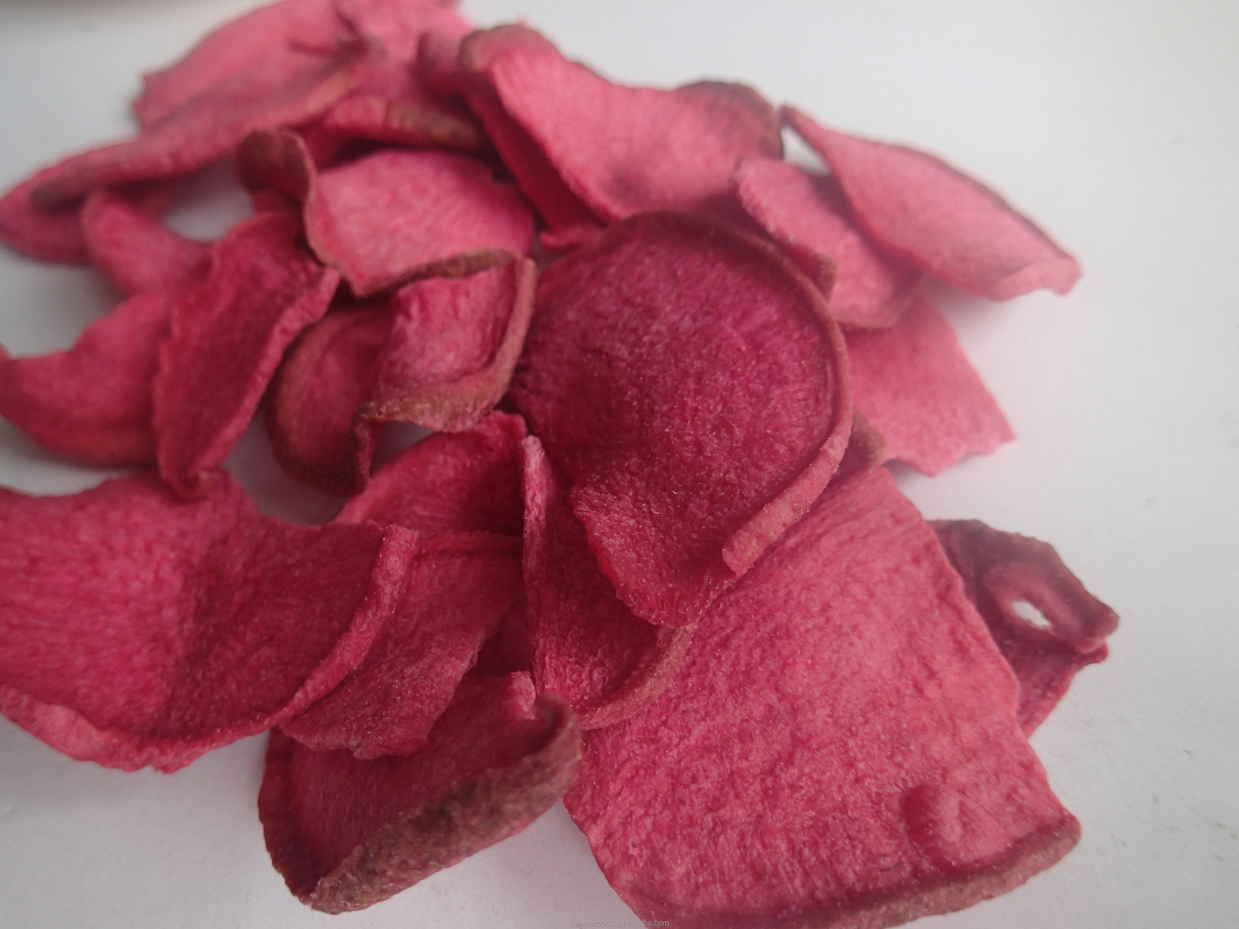 VF Lyophilization Vegetables roasted sliced carrots Red Radish Chips Snacks
