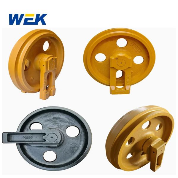 Excavator Track Guider Idler For Komatsu PC30 PC40 PC100 PC400 Undercarriage Spare Parts Front Idler Assy