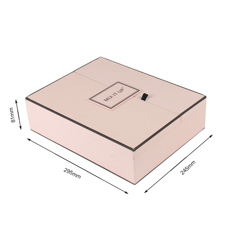 Double Door Magnetic Closure Cosmetic Gift Box with Foam Tray and Customized Printing