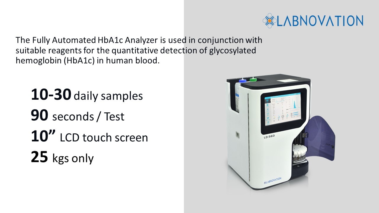 Accurate Test HPLC HbA1c Analyzer HbA1c Levels Detection For Diabetes