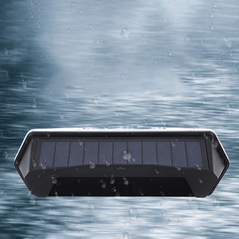 Christmas IPX5 1500mAH Outdoor Solar Street Lamp PIR Sensor 60MA 10000LUX