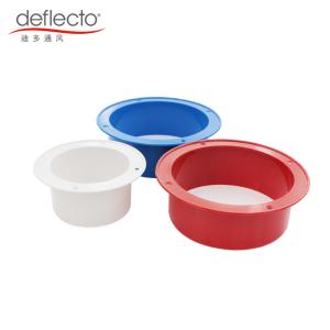 China Red Collar HVAC Accessories 6 Inches 150mm Plastic Flange 4 Screw Hole Easy Installation wholesale