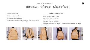 China dupont tyvek backpack wholesale