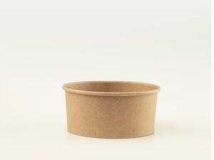 China Disposable 1300ml PLA Kraft Paper Salad Bowl Soup Bowl wholesale