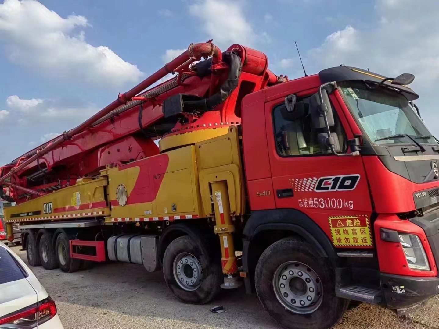 66M 2019 Used Concrete Mixer Pump Sany Boom Pump SYM5538THB