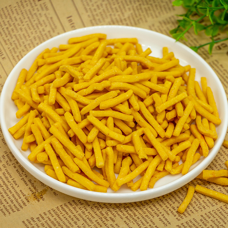 Shrimp Flavor Strips Snack Rice Crackers Chinese Grain Snacks Wholesale Prawn Sticks