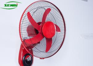 China Red 15w 16 Inch 12v Dc Wall Fan , Solar Powered Indoor Outdoor Wall Mount Fan wholesale