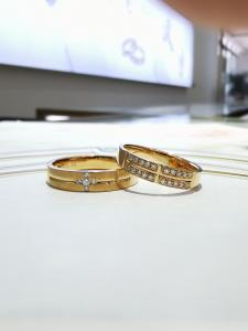 China Polished Innerwall Personalized Couple Rings wholesale