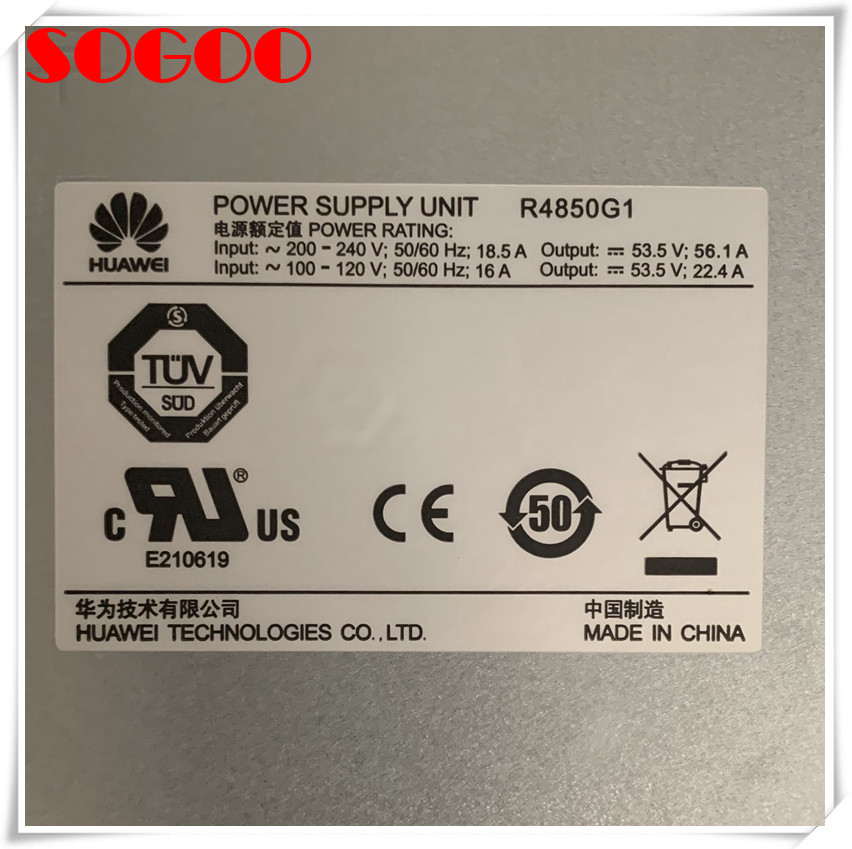 New Original Huawei 48V 50A R4850G1 Power Supply Unit Rectifier Module Huawei R4850g1