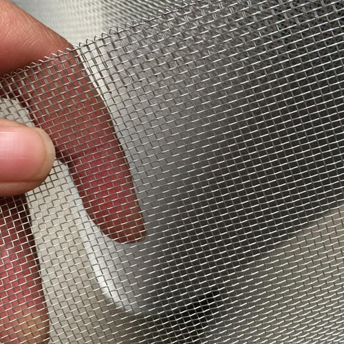 Wrapped 1.2m Width Weave Wire Mesh 0.20mm Diameter Aluminum Wire Mesh Screen