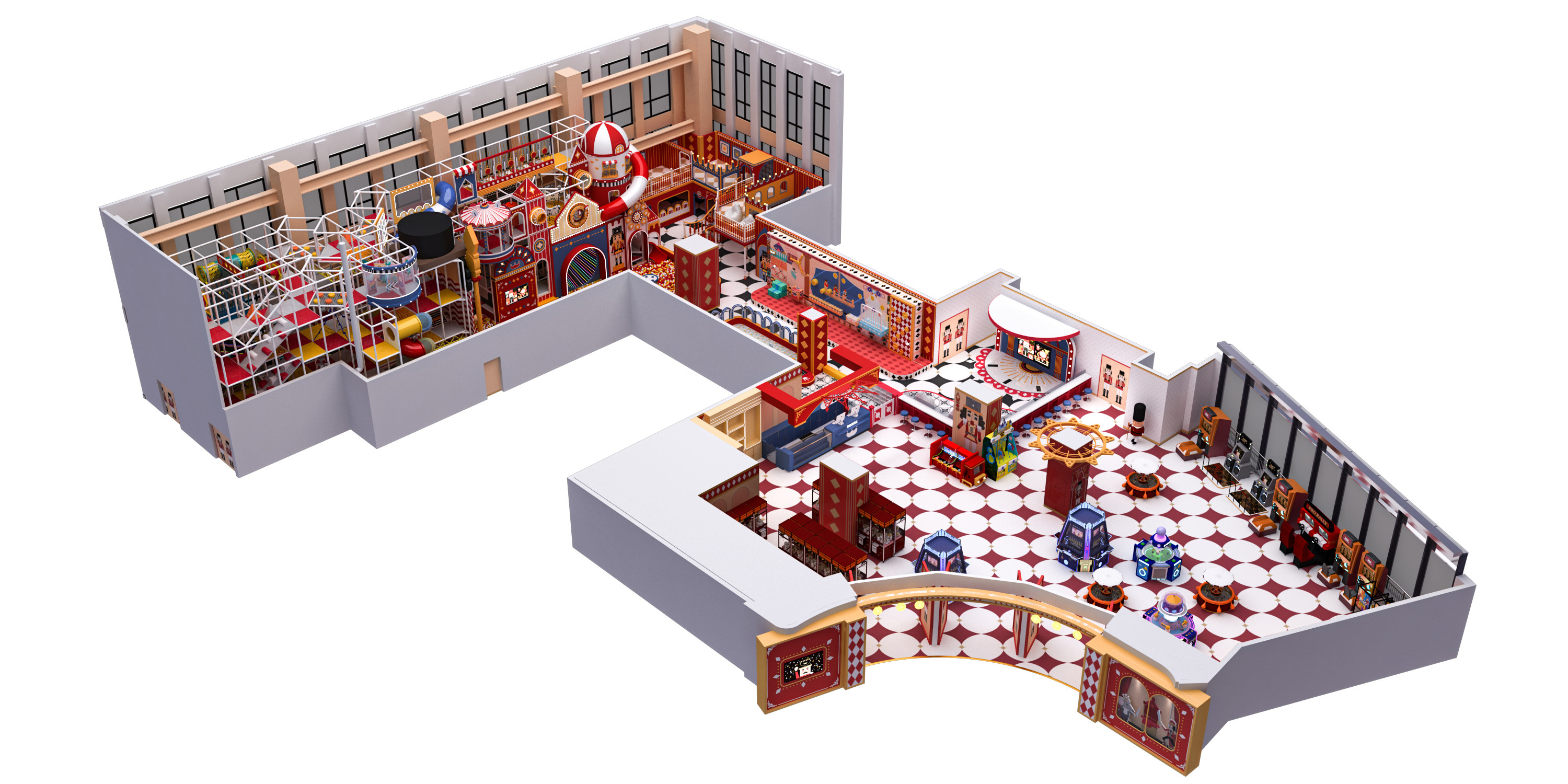Commercial Indoor Play Area Equipment Circus Theme With Fun And Safe Playgrounds
