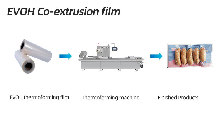 Food Grade Evoh Pa/Pe Thermoforming Plastic Shrink Film For Food Package