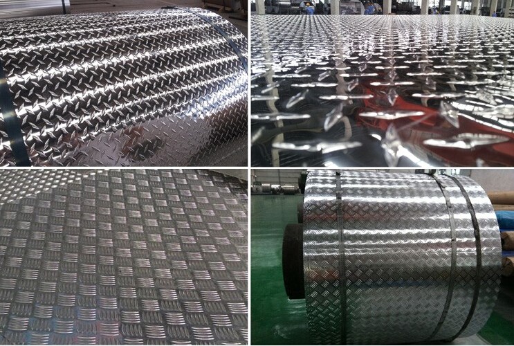 Bright Aluminum Diamond Plate / Mirror Finish Checker Anti Skid Plate