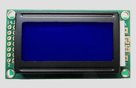 8*2 Character LCD Display Module Monochrome LCD Module Parallel Negative White 5v